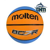 Molten BCR Rubber Basketball Orange/Cyan Size 7