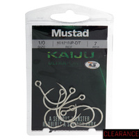 Mustad UltraPoint Kaiju Inline Single Jig Hook 1/0 7 pack