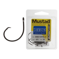 Mustad UltraPoint Demon Circle Hook 6/0 25 Pack
