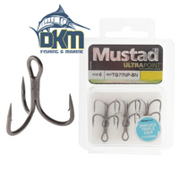 Mustad TG77NP-BN Jaw Lok Triple Grip Treble Hook Size 6 Pack of 6