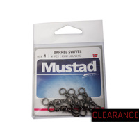 Mustad Barrel Swivel 1 Pack of 6