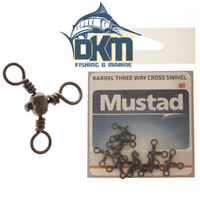 Mustad Three Way Cross Swivel 2 Pack of 10