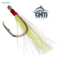 Flasher Hook 10pce Chartreuse