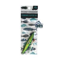 Ocean Assassin Fishbones Flutter Jig - Green 60g
