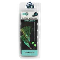 OCEAN ASSASSIN GREEN WIZARD FLASHER RIG 6/0