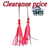 Ocean Angler Jitterbug Twin Hook Pack 2.5 Hot Pink