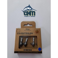 Lightbulb Jig-Heads OA UV Jighead Blue 1/2oz 3/0