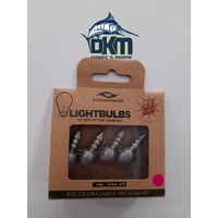 Lightbulb Jig-Heads OA UV Jighead Pink 3/4oz 3/0