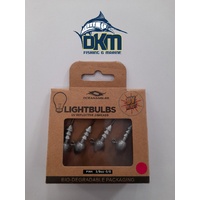 Lightbulb Jig-Heads OA UV Jighead Pink 3/8oz 3/0