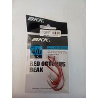 BKK Red Octopus Beak 4/0 Pack of 5