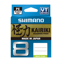 SHIMANO KAIRIKI 8 MANTIS GREEN 15LB/6.8KG 0.16MM 150M