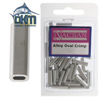 Nacsan Alloy Oval Crimp Sleeves Bulk Pack 350-450lb Qty 70