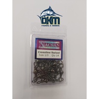 Nacsan Crossline Swivels Size 1/0 14 pack