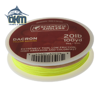 S.A. Dacron Backing 20lb x 100yd Yellow