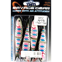 Savage Gear Cast/Spin 8cm 4G Rainbow Smolt Lure PK4