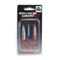 SAVAGE JIG LRF PSYCHO SPRAT KIT 47MM 10GM WHITE GLOW, SARDINE, PINK FLASH
