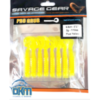 SAVAGE LB PRO GRUB 6.5CM 2GM Fluro Yellow PK8