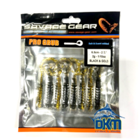 Savage LB Pro Grub 6.5cm 2gm Black/Gold PK8