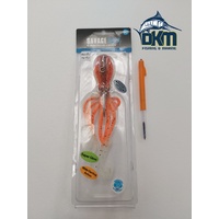 Savage 3D Octopus 22cm 300gm 1pc Orange Glow