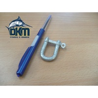 Galvanised D Shackle 1/4" (6mm)