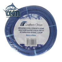 Southern Ocean Anchor Warp Pack 8mm x 50m Braided Rope