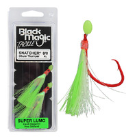 Black Magic Flasher Snatcher Recurve Circle Super Lumo 8/0