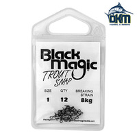 Black Magic Spiral Trout Snap Swivel Size 1