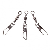 Nacsan Barrel Swivel & Snap Size 8 Pack of 50 Rating 22lb 35mm
