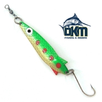Kilwell NZ Toby 10G Green Gold Single Hook Rigged