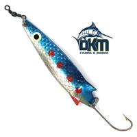 Kilwell NZ Toby 10G Silver Blue Single Hook Rigged