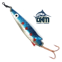 Kilwell NZ Toby 10G Silver Blue Treble Hook Rigged