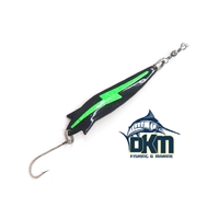 Kilwell NZ Toby Flash 7G Green Single Hook Rigged (Pk 2)