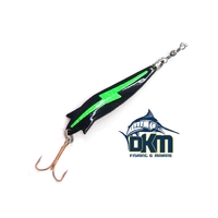 Kilwell NZ Toby Flash 7G Green Treble Hook Rigged