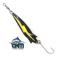 Kilwell NZ Toby Flash 7G Zebra Gold Single Hook Rigged (Pk2)
