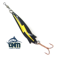 Kilwell NZ Toby Flash 7G Zebra Gold Treble Hook Rigged