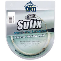 SUFIX WIND-ON MONO LEADER TAN 10m 200lb 91kg 1.40mm