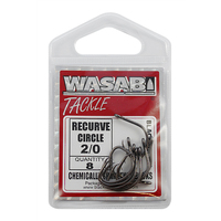Wasabi Recurve Hooks Small Pack 2/0 pk8