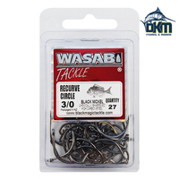 Wasabi Recurve Hooks 3/0 Pack of 27