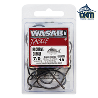 Wasabi Recurve Hooks 7/0 Pack 18