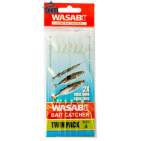 Wasabi Bait Catcher Twin Pack Sabiki Size 4