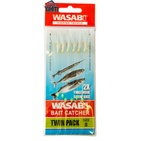 Wasabi Bait Catcher Sabiki Twin Pack Size 8