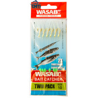 Wasabi Bait Catcher Sabiki Twin Pack Size 10