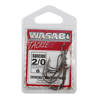 Wasabi Suicide Hooks 2/0 Black pk8