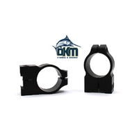 Warne CZ 527 1"  Fixed High Rings - Matte