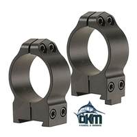 Warne CZ 550 1"  Fixed High Rings - Matte