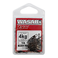 Wasabi Snap Swivels Small Pack 4kg (13kg breaking strain) pk16