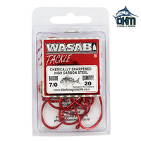Wasabi Suicide Red Hooks 7/0 PK20