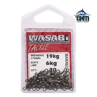 Wasabi Barrel Swivels 6kg Pack of 30