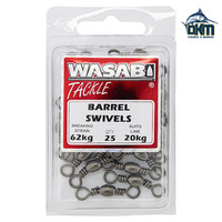 Wasabi Barrel Swivels 20kg 25pk