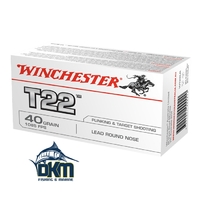 Winchester T22 .22LR 40gr solid 1085fps (50)